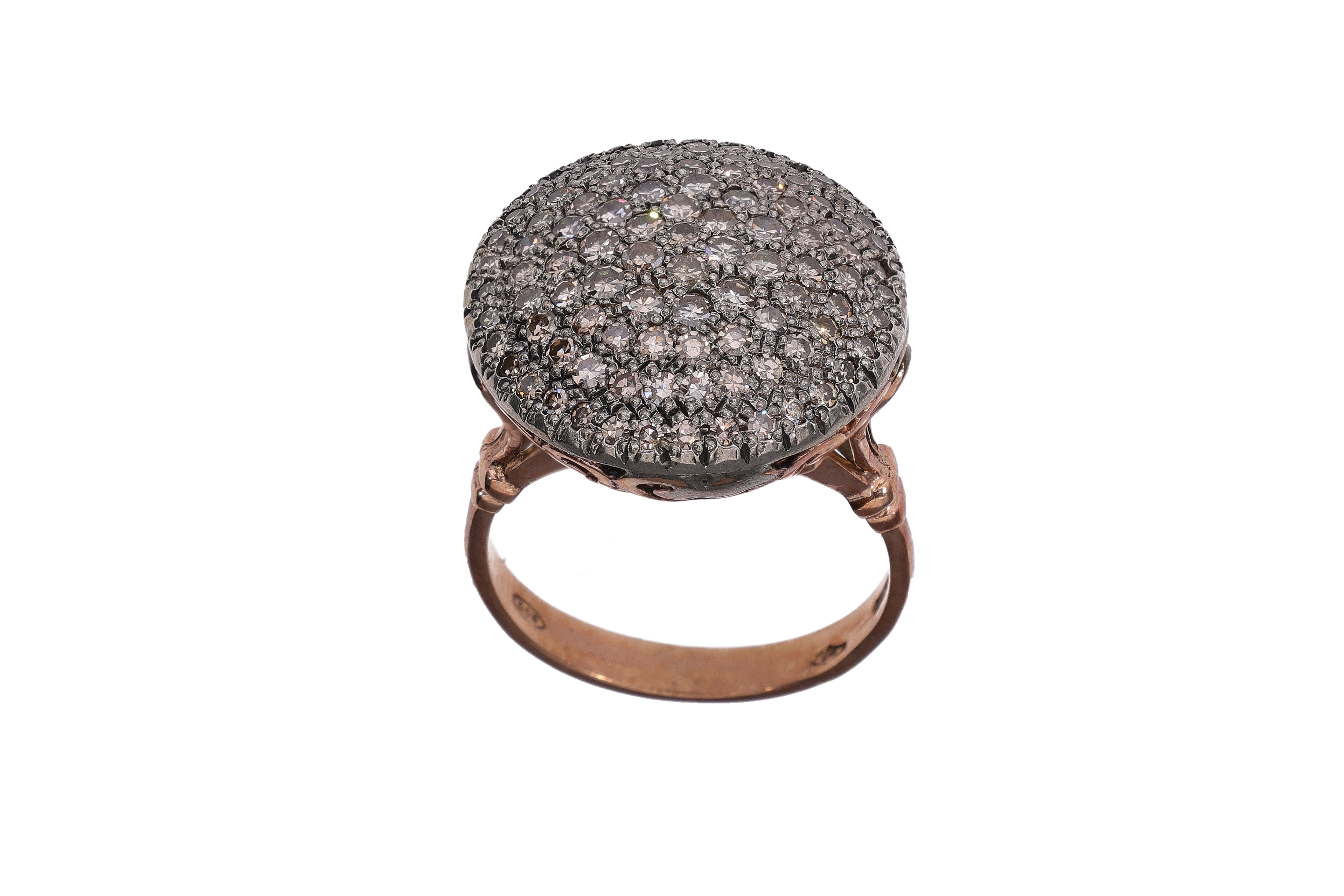 Anello con diamanti brown - Asta Preziosi