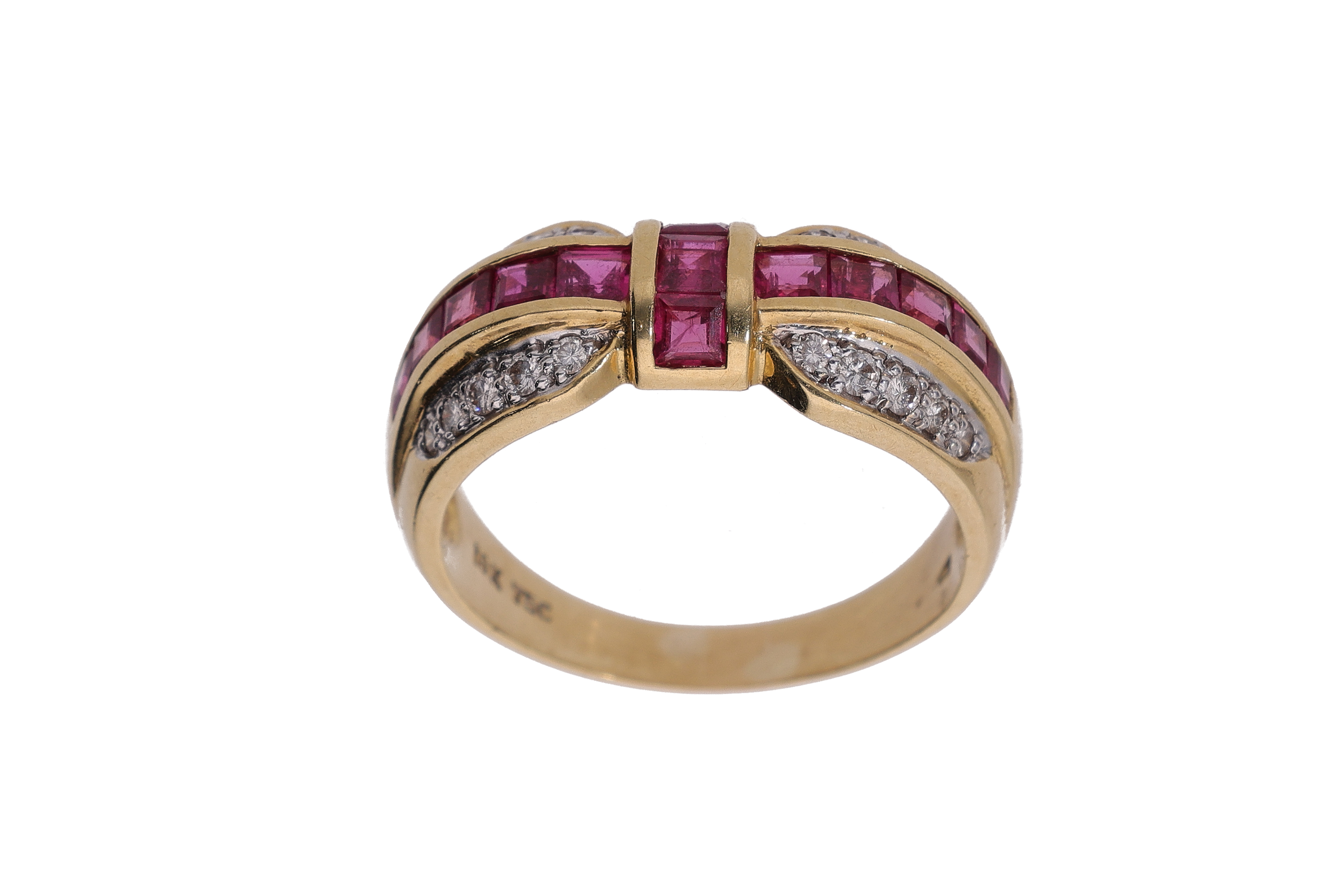 Anello con diamanti e rubini - Asta Preziosi