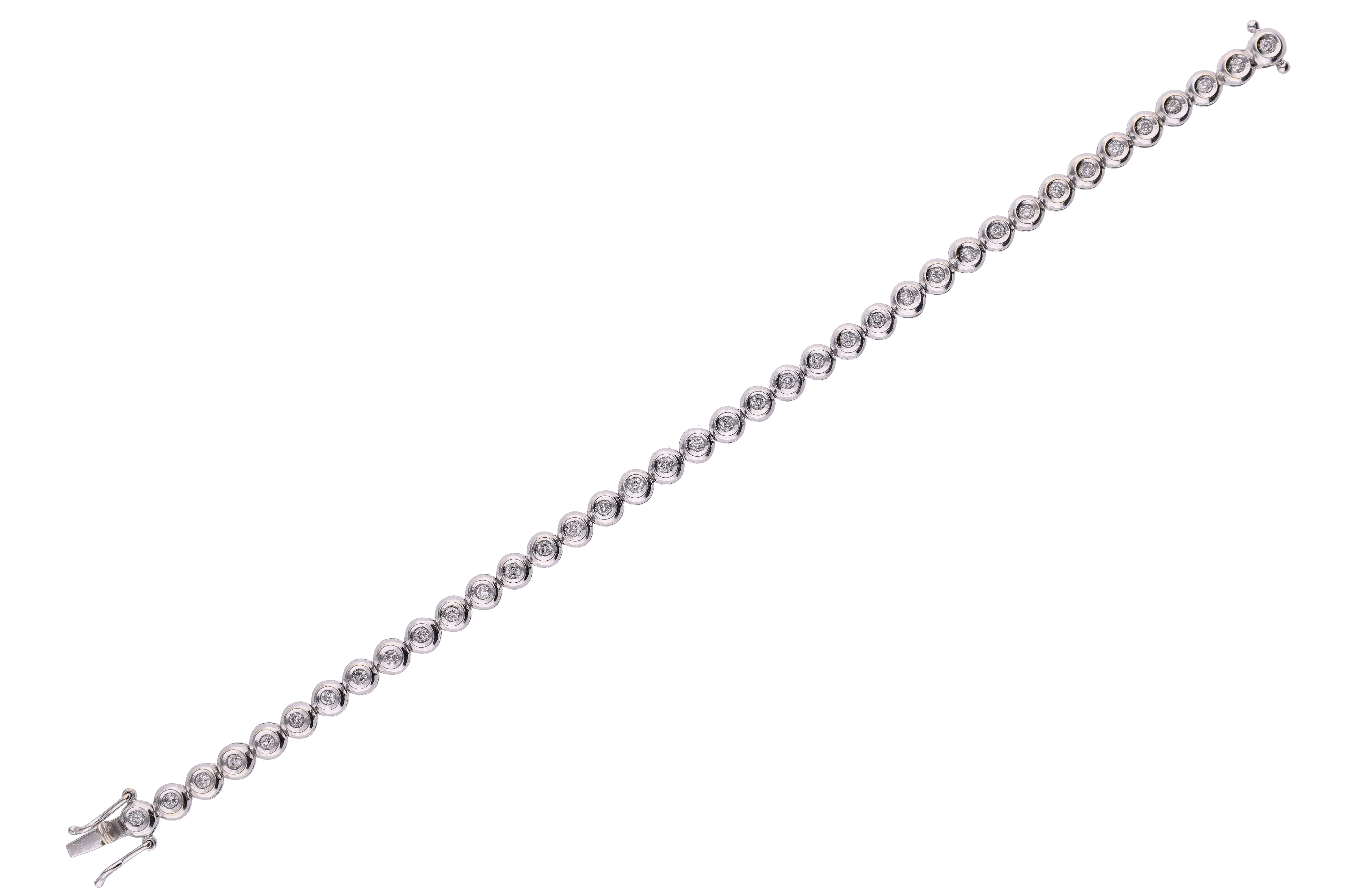 Bracciale con diamanti e pietre incolori - Asta Preziosi