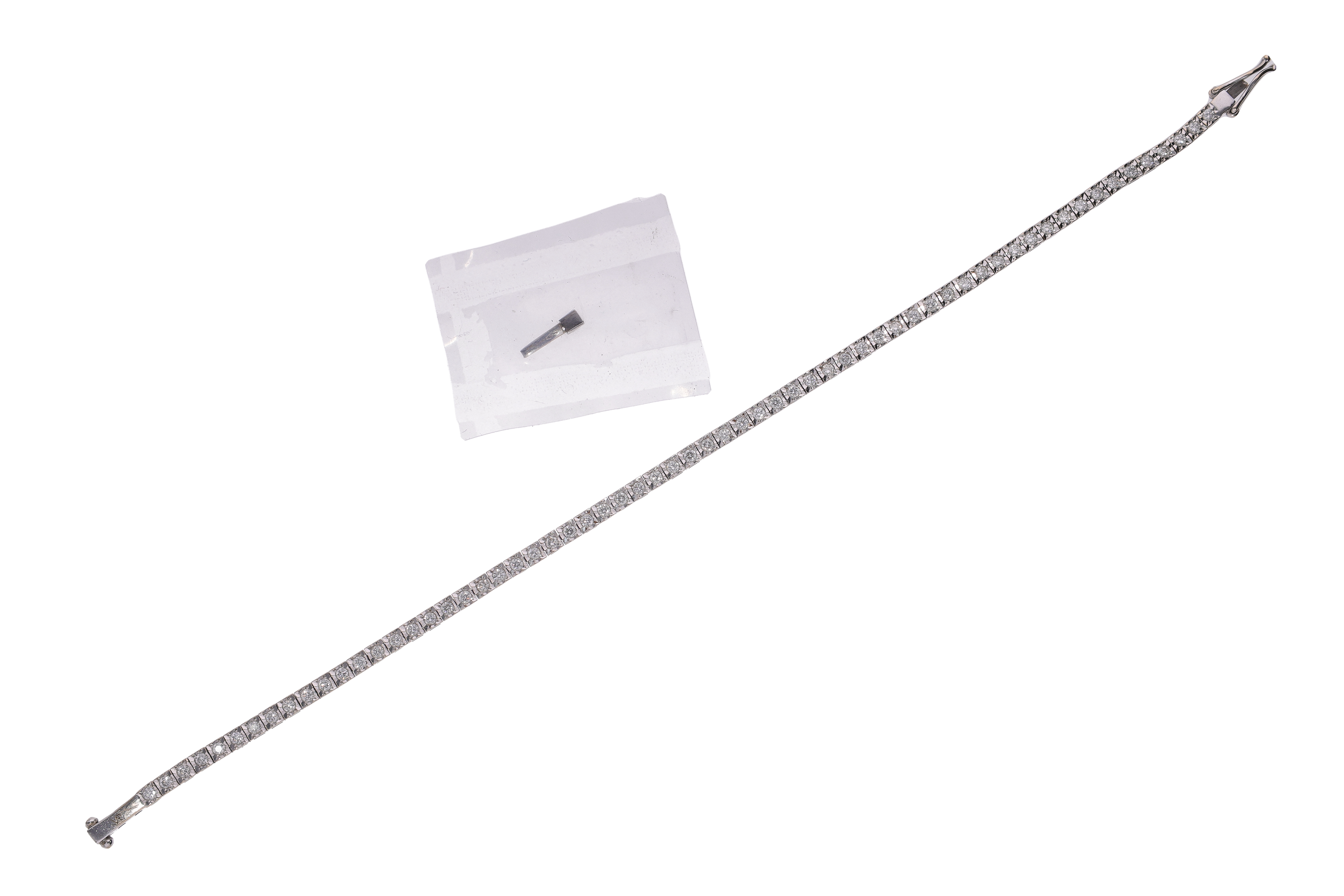Bracciale tennis con diamanti - Asta Preziosi