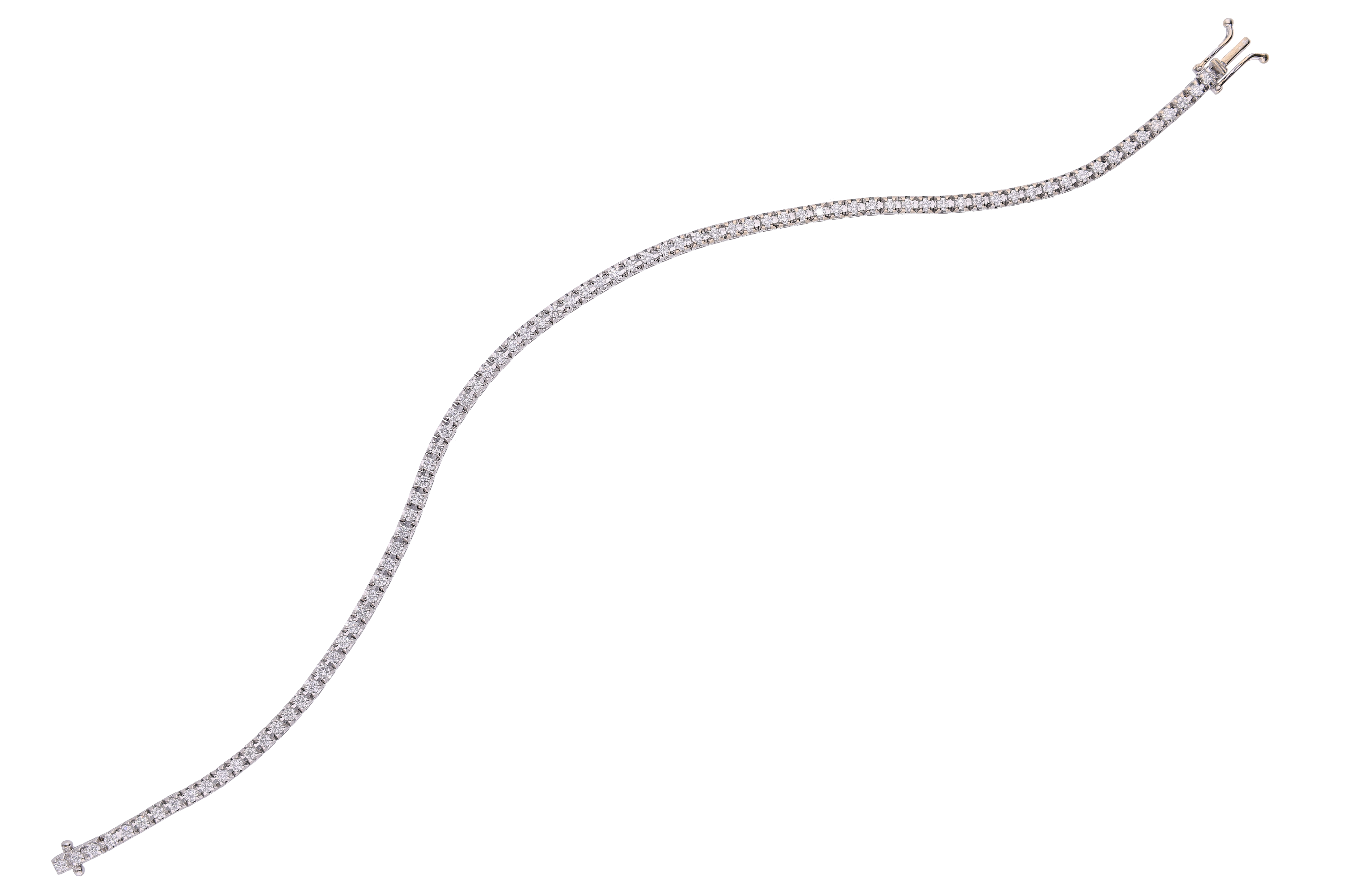 Bracciale tennis con diamanti - Asta Preziosi