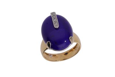 Anello con diamanti e lapislazzuli - Asta Preziosi Anello con diamanti e lapislazzuli - Asta Preziosi