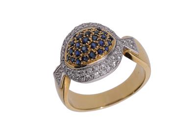Anello con diamanti e zaffiri - Asta Preziosi Anello con diamanti e zaffiri - Asta Preziosi