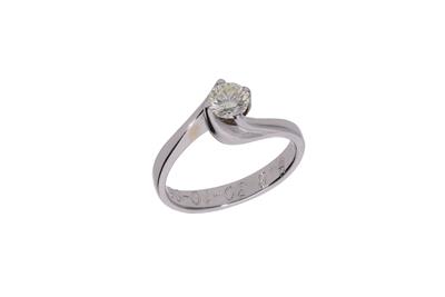 Anello solitario con diamante - Asta Preziosi Anello solitario con diamante - Asta Preziosi