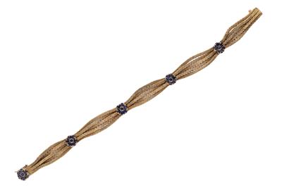 Bracciale a cinque fili con zaffiri - Asta Preziosi Bracciale a cinque fili con zaffiri - Asta Preziosi