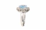 Anello con diamanti e acquamarina - Asta Preziosi Anello con diamanti e acquamarina - Asta Preziosi