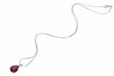 Collier con pendente mobile con diamante e goccia di pietra - Asta Preziosi Collier con pendente mobile con diamante e goccia di pietra - Asta Preziosi