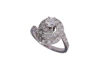 Anello a spirale con diamanti - Asta Preziosi