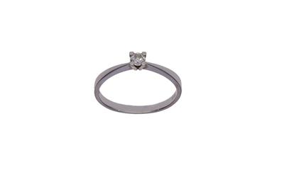 Anello solitario con diamante - Asta Preziosi