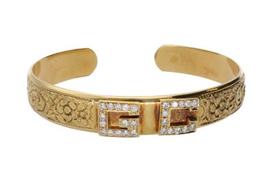 Bracciale rigido con diamanti - Asta Preziosi