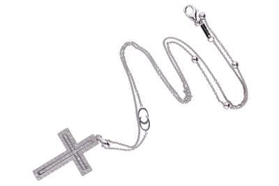 Collana con pendente con diamanti - Asta Preziosi