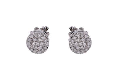 Paio di orecchini con diamanti - Asta Preziosi