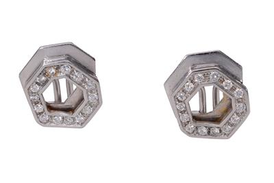 Paio di orecchini con diamanti - Asta Preziosi