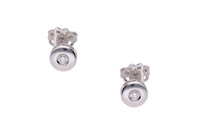 Paio di orecchini con diamanti - Asta Preziosi