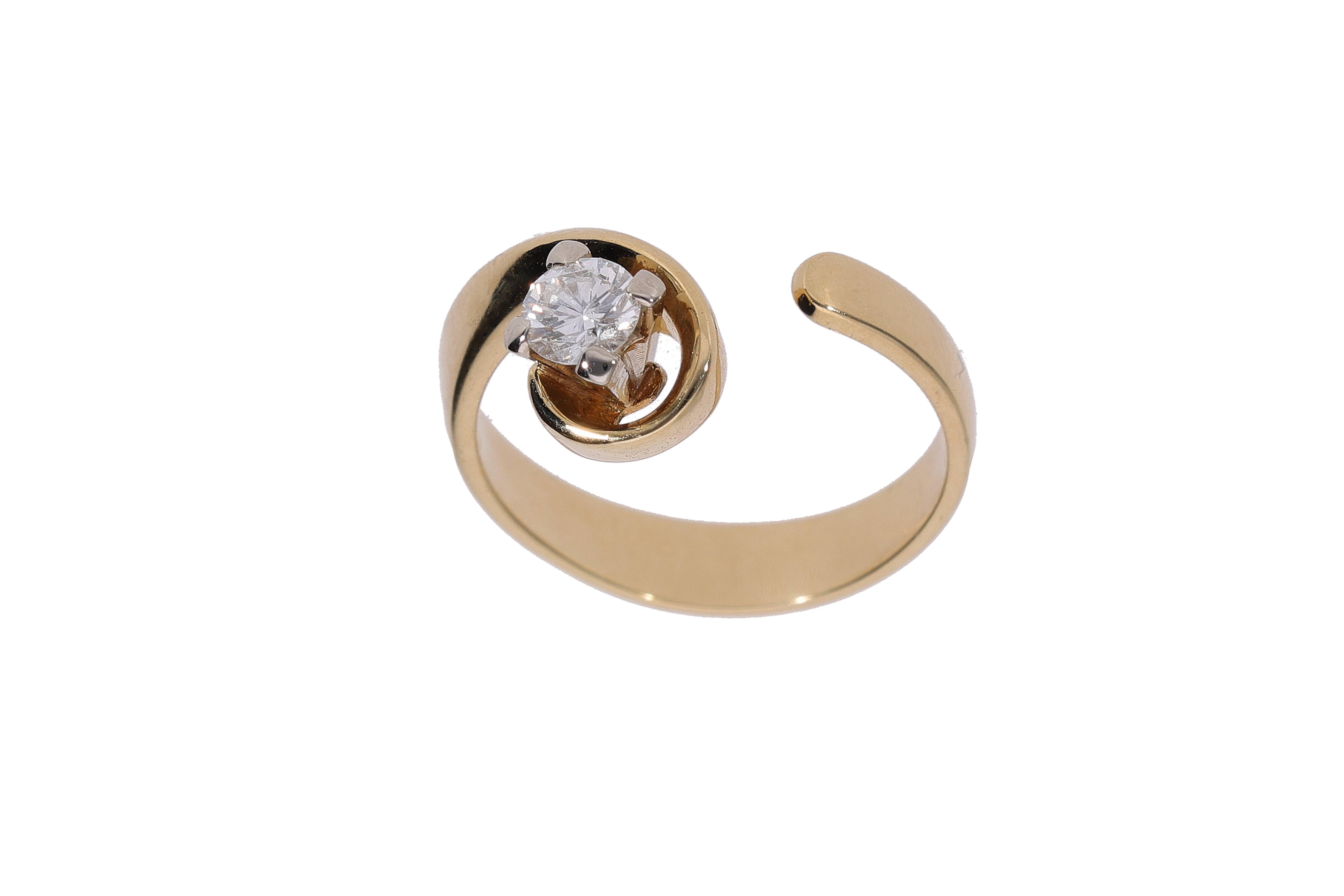 Anello solitario con diamante - Asta Preziosi