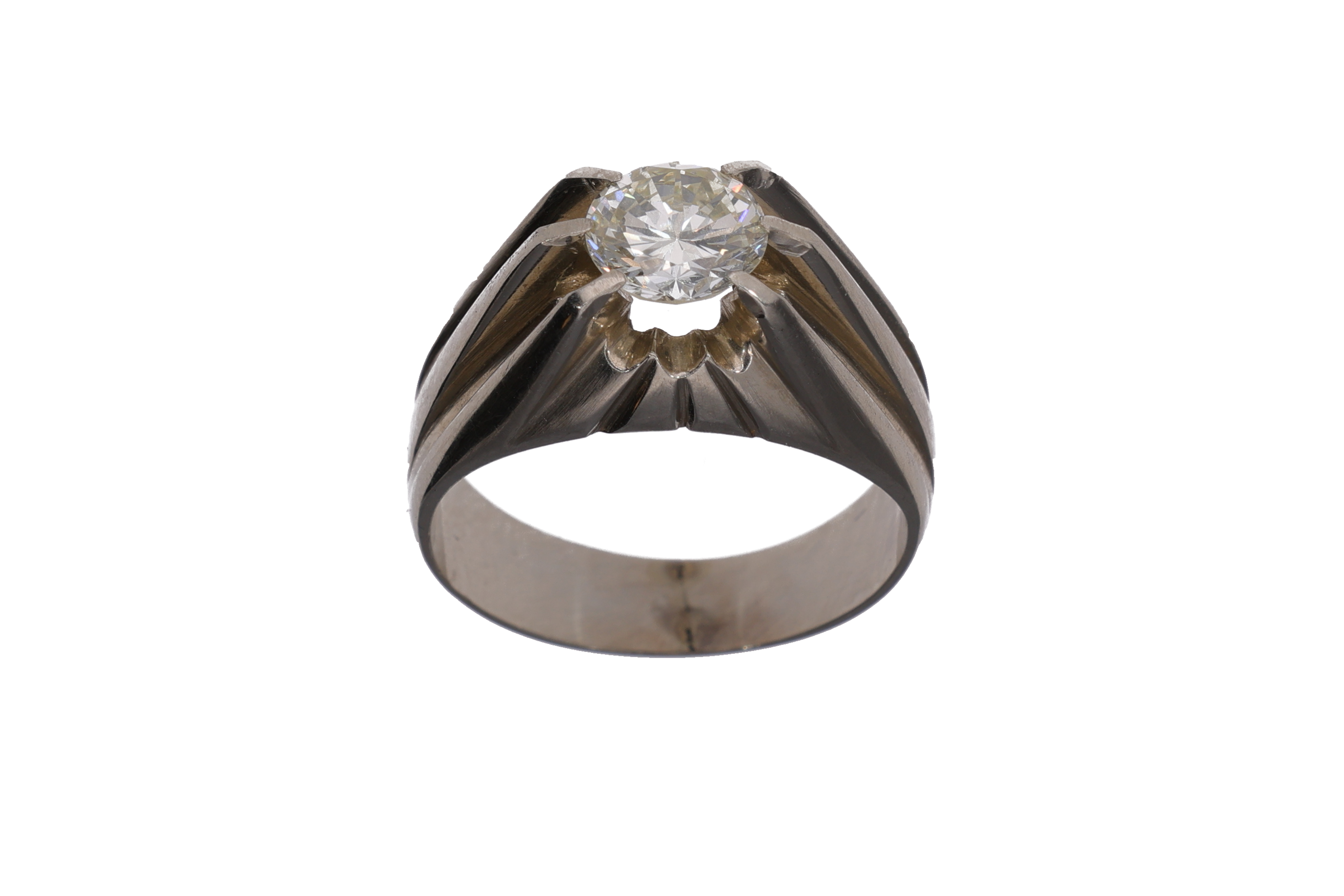 Anello solitario con diamante - Asta Preziosi