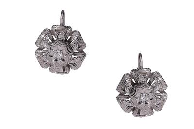 Orecchini deco con diamanti - Asta Preziosi Orecchini deco con diamanti - Asta Preziosi