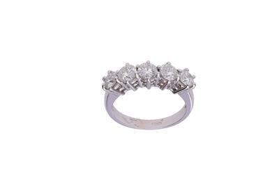 Veretta con cinque diamanti - Asta Preziosi Veretta con cinque diamanti - Asta Preziosi