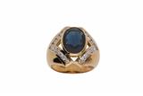 Anello con diamanti e zaffiro - Asta Preziosi Anello con diamanti e zaffiro - Asta Preziosi