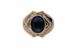 Anello con diamanti e zaffiro - Asta Preziosi Anello con diamanti e zaffiro - Asta Preziosi