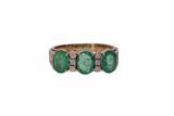 Anello con diamanti e smeraldi - Asta Preziosi Anello con diamanti e smeraldi - Asta Preziosi