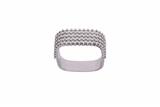 Anello di forma quadrata con pave' di diamanti - Asta Preziosi Anello di forma quadrata con pave' di diamanti - Asta Preziosi