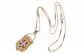 Collana con ciondolo a scudo smaltato - Asta Preziosi Collana con ciondolo a scudo smaltato - Asta Preziosi