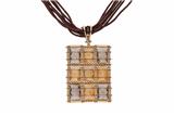 Collana di stoffa a più fili con pendente - Asta Preziosi Collana di stoffa a più fili con pendente - Asta Preziosi