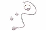 Lotto composto da anello, paio di orecchini e collier con diamanti e perle - Asta Preziosi Lotto composto da anello, paio di orecchini e collier con diamanti e perle - Asta Preziosi