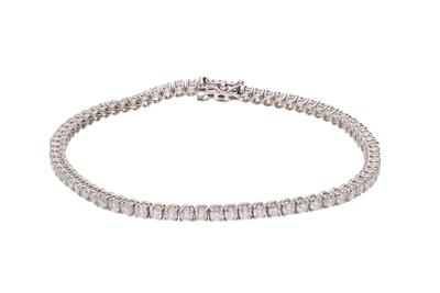 Bracciale tennis con diamanti - Asta Preziosi