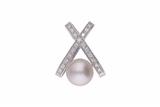 Pendente con diamanti e perla coltivata - Asta Preziosi Pendente con diamanti e perla coltivata - Asta Preziosi