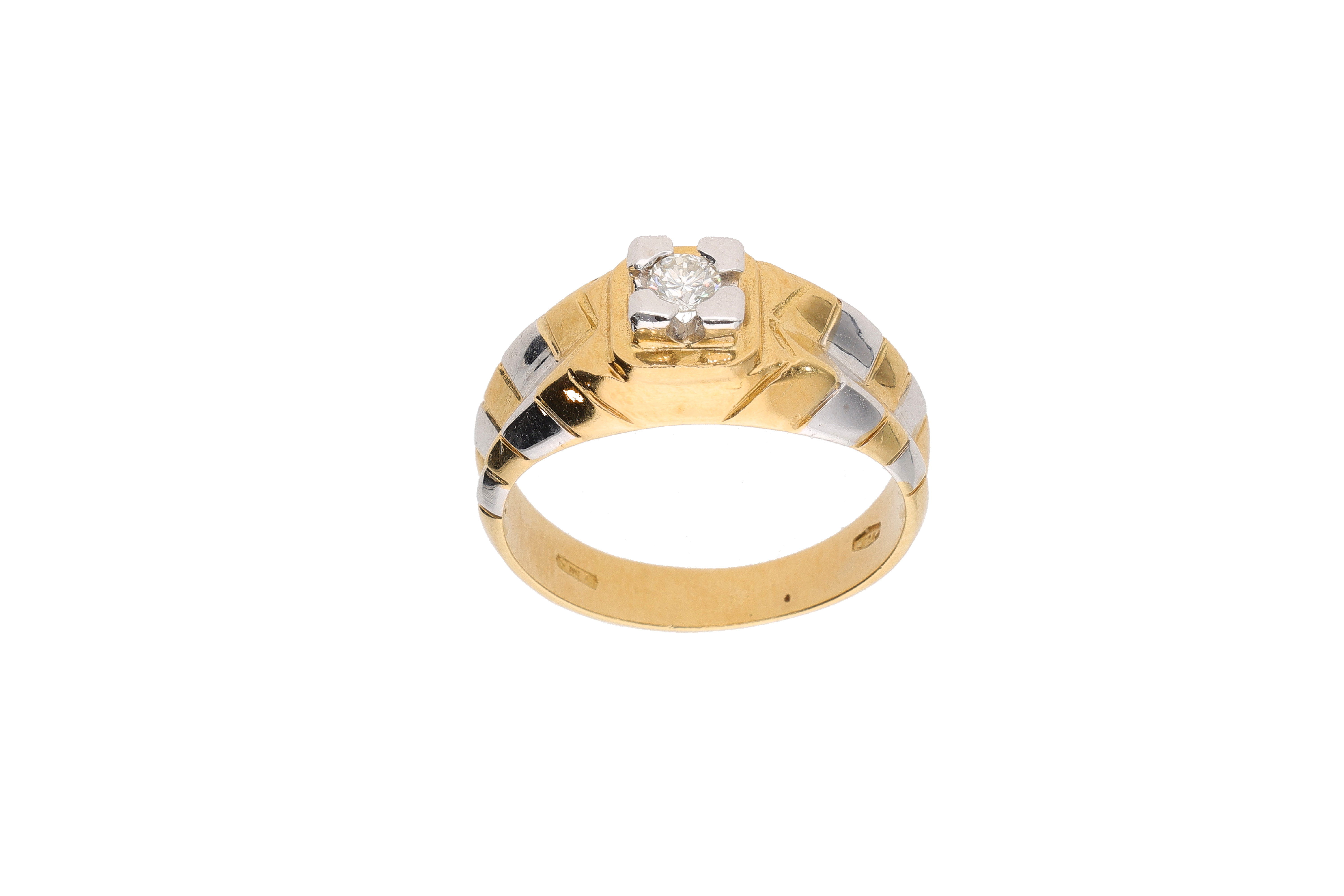 Anello con diamante - Asta Preziosi