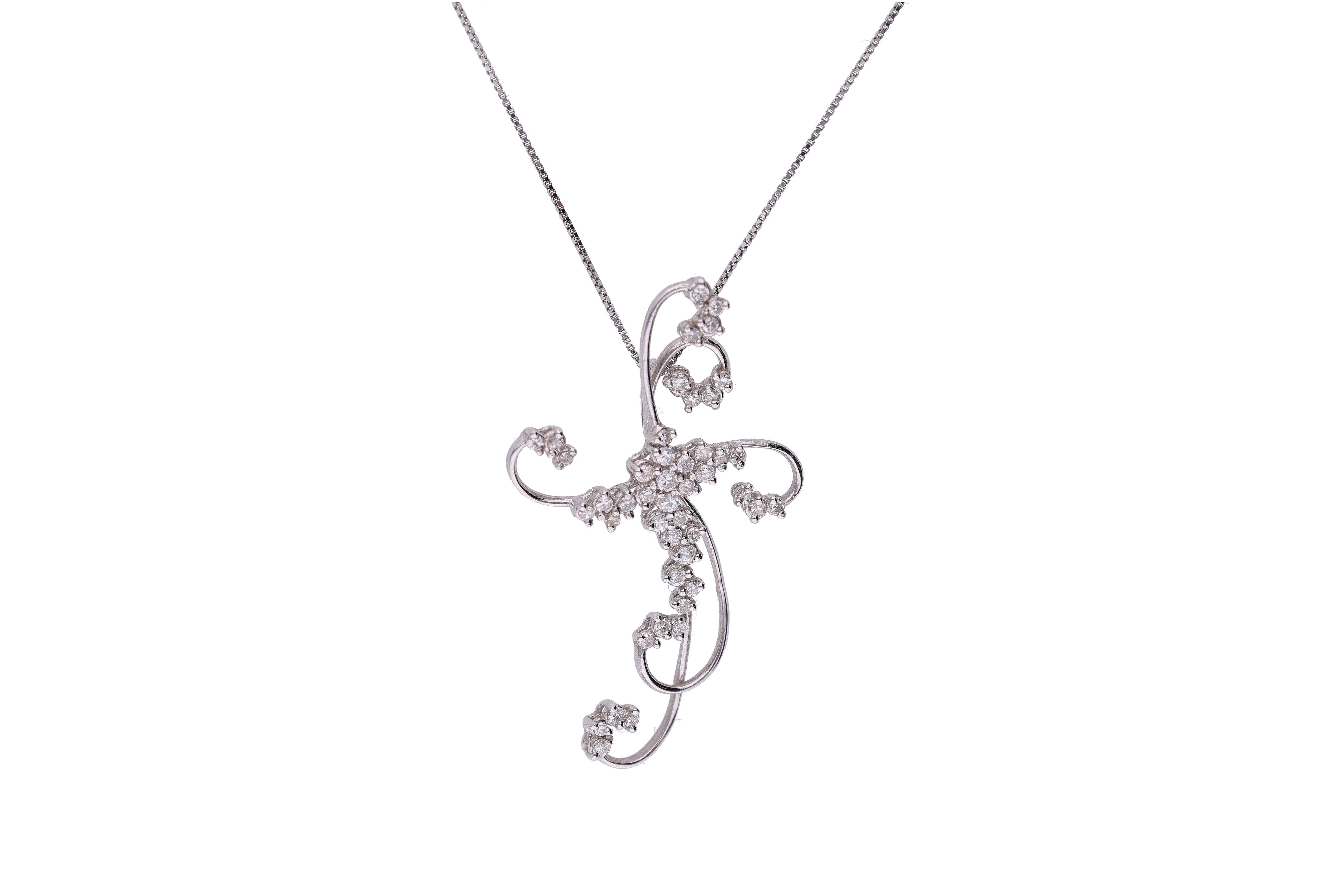Collana e pendente con diamanti - Asta Preziosi