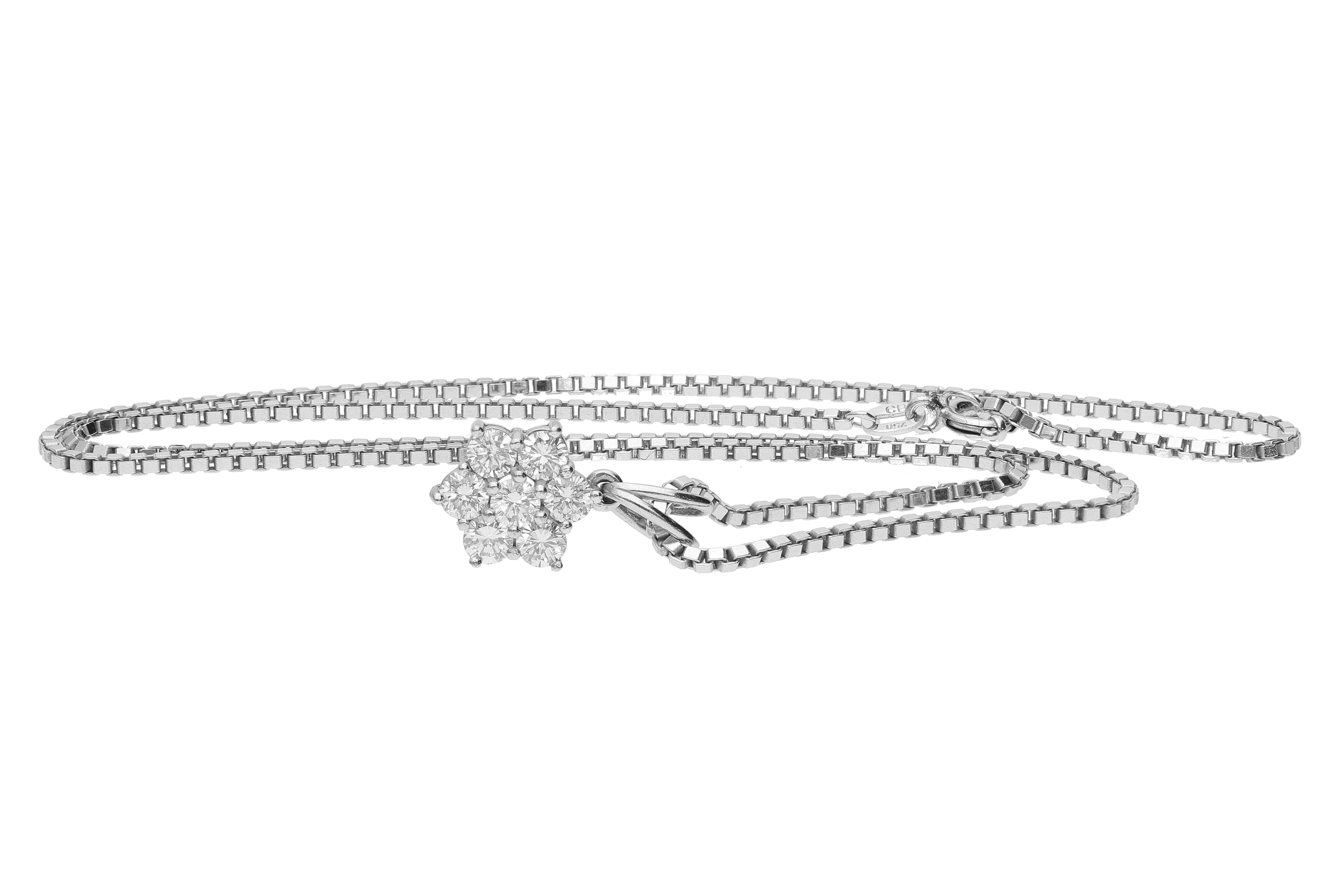 Collana e pendente con diamanti - Asta Preziosi