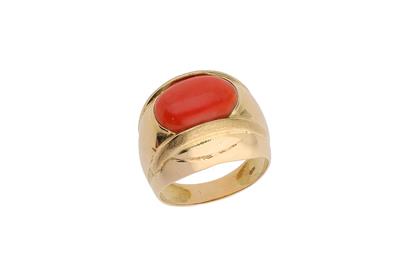 Anello con corallo - Asta Preziosi