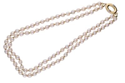 Collana due fili di perle coltivate - Asta Preziosi Collana due fili di perle coltivate - Asta Preziosi
