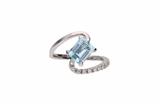Anello con pietre e topazio - Asta Preziosi