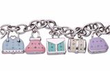 Bracciale con charms a forma di borsette smaltate - Asta Preziosi Bracciale con charms a forma di borsette smaltate - Asta Preziosi