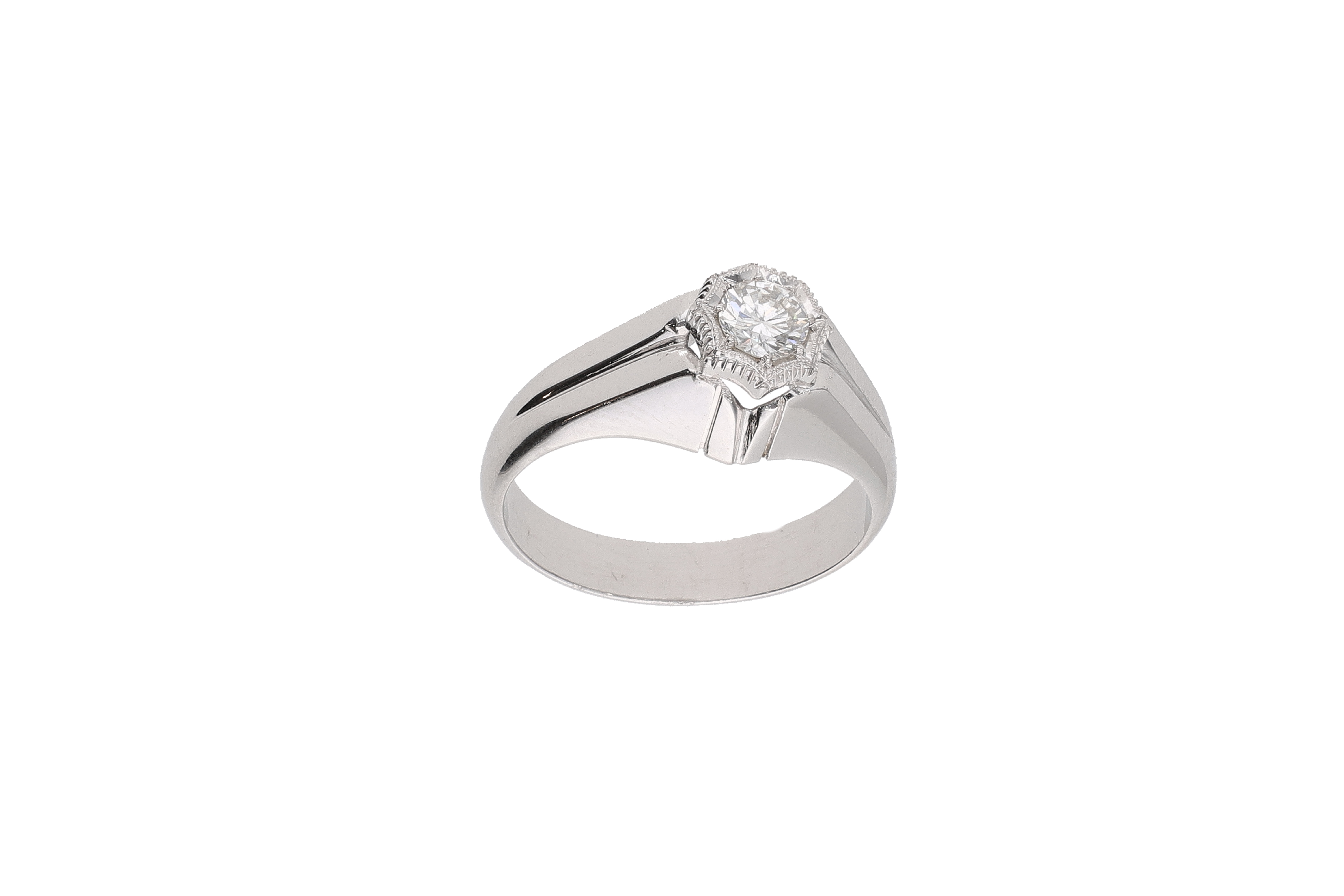 Anello con diamante - Asta Preziosi