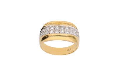 Anello con fascia di diamanti - Asta Preziosi