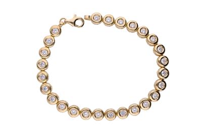 Bracciale con pietre incolore - Asta Preziosi