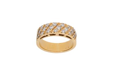 Anello a fascia con diamanti - Asta Preziosi Anello a fascia con diamanti - Asta Preziosi