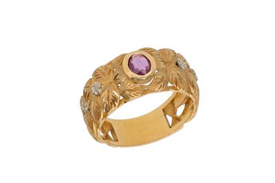 Anello a fascia con rubino - Asta Preziosi Anello a fascia con rubino - Asta Preziosi