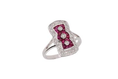 Anello con diamanti e rubini - Asta Preziosi Anello con diamanti e rubini - Asta Preziosi