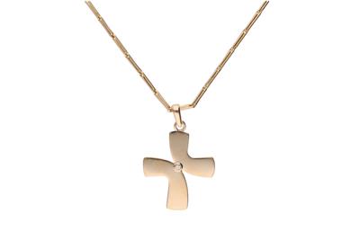 Collana con pendente impreziosito da diamante - Asta Preziosi Collana con pendente impreziosito da diamante - Asta Preziosi