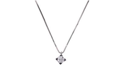 Collier punto luce con diamante - Asta Preziosi Collier punto luce con diamante - Asta Preziosi