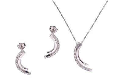 Parure orecchini e collier con pietre - Asta Preziosi Parure orecchini e collier con pietre - Asta Preziosi