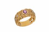 Anello a fascia con rubino - Asta Preziosi Anello a fascia con rubino - Asta Preziosi