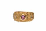 Anello a fascia con rubino - Asta Preziosi Anello a fascia con rubino - Asta Preziosi