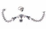 Anello e bracciale con diamanti e zaffiri - Asta Preziosi Anello e bracciale con diamanti e zaffiri - Asta Preziosi